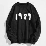 Women 1989 Print Pullovers Autumn Harajuku Oversized Long Sleeve Sportswear Tops Casual O-neck Sweatshirts