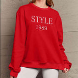 Full Size STYLE 1989 Graphic Sweatshirt