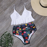 Bikini Push Up Summer Floral Swimwear Sport Women Plus Size Swimming Suit For Women Swimsuit High Waist