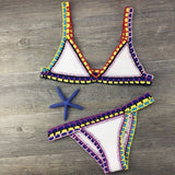 Crochet Swimsuit Bikini Women Swimsuit Bandage Brazilian Bikini Swimwear Women Bathing Suit