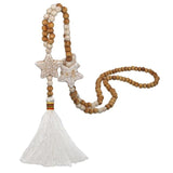 Bohemian Chain Retro Ethnic Boho Tassel Sweater Necklace Long Beaded Necklace Jewelry