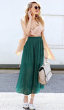 High Waist Loose Pleated Chiffon Wide-Leg Pants Spring Large Size Lightweight Breathable Flared Trousers