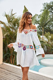 Crochet Beach Cover-Ups Summer Tunic Cover Up Long Knitted Beachwear Dress