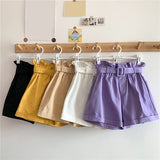 Women Summer High Waist Shorts Ladies Ruffle Casual Shorts Pants