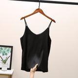 Sleeveless Harness Silk Blouse Shirt Women Top Spring Summer Casual Shirt Blouse Women