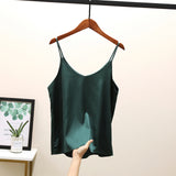 Sleeveless Harness Silk Blouse Shirt Women Top Spring Summer Casual Shirt Blouse Women