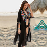 Beach Tunic Beach Cover up Saida de Praia Swimsuit Women Bikini cover up Pareo Beachwear