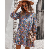 Floral Loose Dress Hot Boho Beach Style Office Lady Clothing Soft Casual Dress