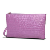 Crocodile Pattern Wallet Purse Card Phone Holder Leather Makeup Bag Large Capacity Clutch Handbag