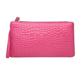 Crocodile Pattern Wallet Purse Card Phone Holder Leather Makeup Bag Large Capacity Clutch Handbag