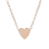 Small Heart Necklace for Women Gold/Silver Color Short Chain Love Pendant Collar Necklace Bohemian Jewelry Gift