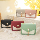 Crossbody Bag Cat Lock Chain Messenger Bags Cover Fringe Shoulder Small Square Bag