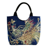 Chinese Peacock Embroidered Qipao Bag Handbag