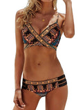 Bandage Aztec Bikini String Strappy Swim Wear Bathing Suit Swimsuit Beachwear Swimwear Women Brazilian