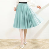 Tulle Skirt Knee Tutu Girl Women Mini Skirts Meash Skirt Elegant Wedding Holiday Beach Skirts