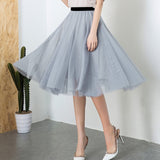 Tulle Skirt Knee Tutu Girl Women Mini Skirts Meash Skirt Elegant Wedding Holiday Beach Skirts