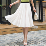 Tulle Skirt Knee Tutu Girl Women Mini Skirts Meash Skirt Elegant Wedding Holiday Beach Skirts