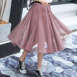 Tulle Skirt Knee Tutu Girl Women Mini Skirts Meash Skirt Elegant Wedding Holiday Beach Skirts